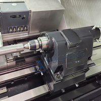 Tour CNC à lit incliné horizontal à broche unique robuste TCK50, haute précision, porte-outils 8 postes, commande Fanuc/GSK, 380V