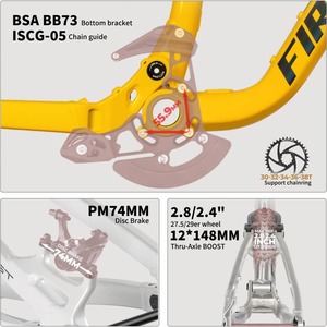 Cadre de vélo de montagne 27.5er 29er Boost 15.7 "16.5" 17.3 "cadre de queue souple à Suspension complète en alliage d'aluminium cadre Enduro voyage - Product Image 5