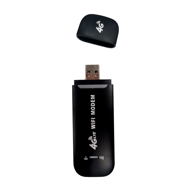Compact USB 4G Hotspot Device Supporting SIM Cards and Unlimited Data Plans for Portable Mobile Internet Access