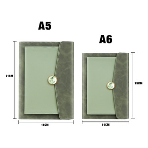 Tùy chỉnh PU da bìa cứng Nhật Ký Loose-Leaf chất kết dính Tạp Chí kinh doanh máy tính xách tay Quà Tặng thiết lập với bút - Product Image 4