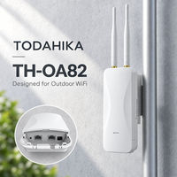 Point d'accès sans fil extérieur TODAHIKA TH-OA82, fabricant, 1200 Mbps, IP65, deux antennes 5dBi, couverture de 200 m