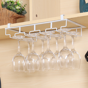 Estante de cocina debajo del armario, soporte colgante para copa de vino y vidrio, colgador de almacenamiento debajo del armario, Baño - Product Image 3