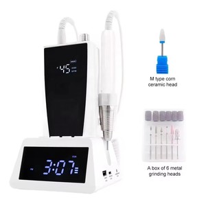 Taladro Eléctrico Inalámbrico de Alta Velocidad 45000 RPM, 85W, Sin Escobillas, Lima Eléctrica para Uñas, Herramienta de Manicura con Reloj - Product Image 3