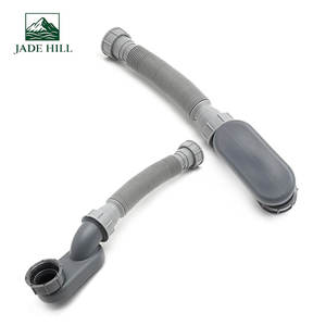 Tuyau de vidange flexible moderne pour baignoire et douche, profil bas, en plastique, avec siphon intégré pour salle de bain - Product Image 1