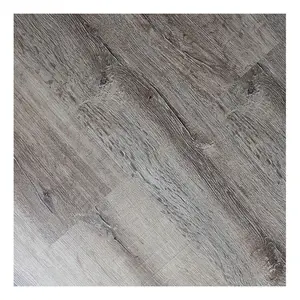 12mm HDF Indoor Residential Light Grey Wax Wood Grain Surface Laminate Flooring