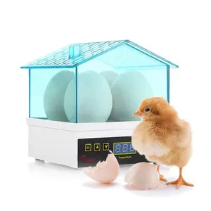 Mini halbautomat ische Hühner ente Gänse ei Inkubator LED Licht Geflügel Huhn Vogel Inkubator Werkzeug Digitaler Temperatur brut apparat