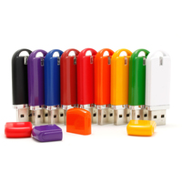 Clé USB OEM en plastique 4G, clé USB bon marché 32 Go, porte-clés, disque flash 2.0, clé USB 3.0 1 Go, personnalisation en plusieurs couleurs