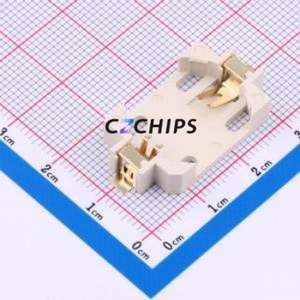 BS-170502 Button & Strip Battery Connector SMD Connector Battery Holder Phosphor Bronze Gold - Product Image 1