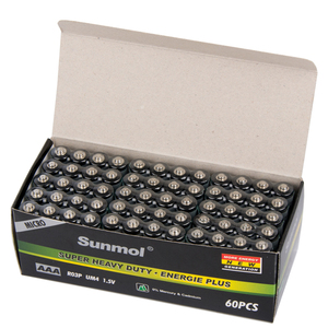 Batería de zinc de carbono de bajo precio Sum3 1,5 V <span class=keywords><strong>Aa</strong></span> tamaño batería resistente R6 muestra gratis batería no recargable - Product Image 1