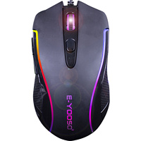 Mouse Gaming 3200DPI Yang Dapat Diprogram untuk Komputer PC Lampu LED RGB Kabel Optik Mouse Gaming 7D