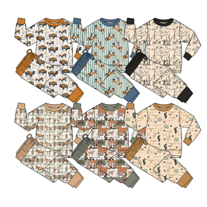 Custom Rodeo <b>Cowboy</b> Boys Western Fall Outfits Wholesale Brothers Matching Styles Toddlers Clothing Boutique Kids Factory <b>Clothes</b> - Product Image 2