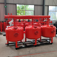 Filtro de Arena de Cuarzo de Acero al Carbono de Alto Flujo con PLC Automático para Riego Agrícola
