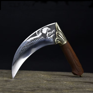 Eagle Pattern Crescent Scimitar Outdoor Mower Hoz de mango corto suministrada por Chinese Factory - Product Image 2