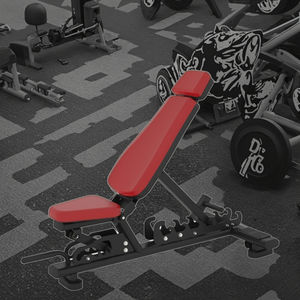 Banco de mancuernas múltiples ajustable profesional Marco de acero Q235 Logotipo personalizado plegable ISO9001 Certificado CE Gimnasio de estilo moderno - Product Image 5