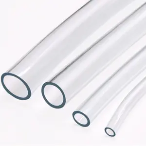 Tubo de plástico ligero Tubo de PVC flexible de vinilo transparente
