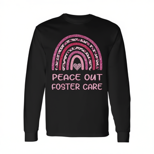 T-shirt à manches longues Peace Out Foster Care, Adoption Gotcha Day 2023 - Product Image 2