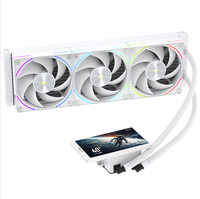 Nouveau refroidisseur d'eau à roulement à billes ARGB blanc ICE APEX VISION PRO360, système de refroidissement liquide pour processeur, compatible Intel LGA115X/1200/1700/1851AM4/AM5