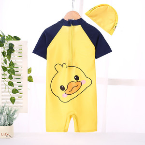 <span class=keywords><strong>Maillot</strong></span> <span class=keywords><strong>de</strong></span> <span class=keywords><strong>bain</strong></span> une pièce pour garçons 2026, motif canard jaune, protection solaire, collection printemps, pour bébés - Product Image 4