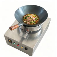 Robot de cuisine intelligent commercial entièrement automatique pour la cuisson et la préparation de plats sautés, type Wok, avec fonction de mélange manuel simulé, idéal pour la préparation de riz frit