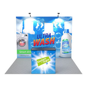 Mur d'exposition pop-up en aluminium avec bannière en tissu warp-knit 250 GSM pour stand de recrutement - Product Image 1