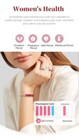 Gelang Pintar B5 Lady Smart Unisex IPS Fashionable Sports Fitness Tracker Jam Tangan Pemantau Tidur dan Tekanan Darah Kesehatan Android IPX-8