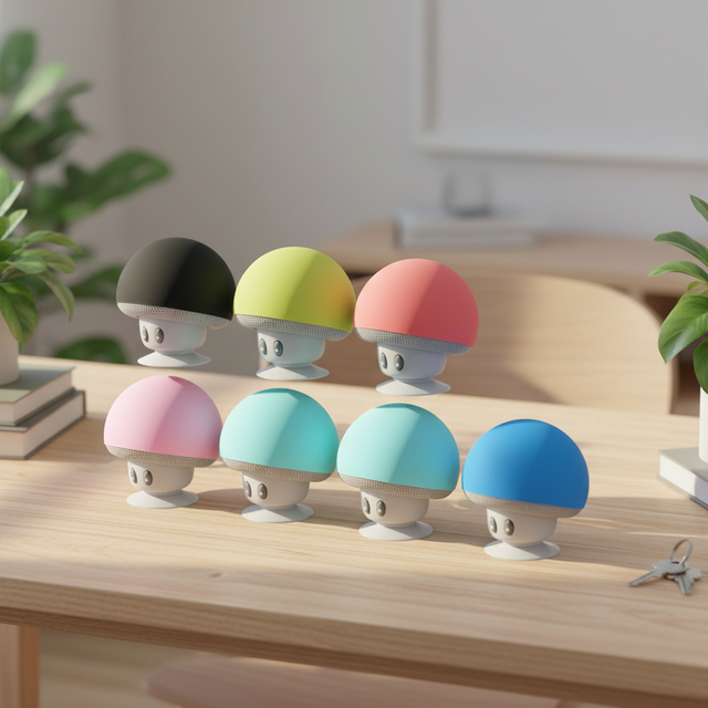2026 High Quality Small Size Blue Tooth Speakers Stereo Sound Portable Wireless Speaker With Mushroom Design 5.0 Mini Speaker