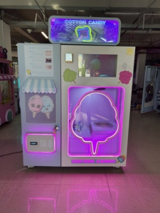 Máquina de Algodón de Azúcar Automática Completa con 60 Colores y 4 Sabores, Pago con Monedas o Código QR para Centros Comerciales, Precio de Fábrica - Product Image 2