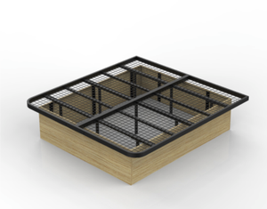 JZD 2025 Заводская цена высокое качество отель каркас кровати стильный дизайн двуспальная кровать для экспресс-отеля - Product Image 6