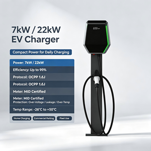 Nouvelle <span class=keywords><strong>borne</strong></span> de recharge solaire murale pour véhicules électriques Type 2 7kW 32A Protection IP54 Communication Wi-Fi - Product Image 1