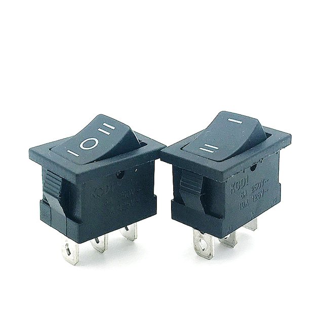 Hot Sale Kcd1 Three-Pin Second Gear 250V IP55 Rocker Switches for Electrical Installations