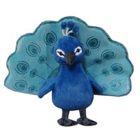 Peluche oiseau mignon merveilleux de la CE CPC OEM ODM usine peluche paon peluche personnalisée jouet