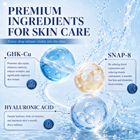 Sérum Coréen OEM GHK-Cu au Peptide de Cuivre Bleu pour les Rides et Ridules, Anti-Âge, Raffermissant au Collagène pour le Visage