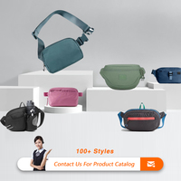 Fabricant personnalisé durable écologique recyclé en nylon imperméable pochette ceinture bandoulière sac banane sac de taille pour hommes femmes