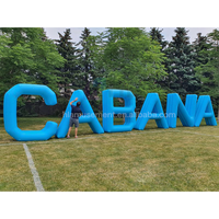Lettres gonflables de publicité d'événement promotionnel de grande taille avec le signe gonflable de logo de décoration de lumière LED pour le festival ou la partie