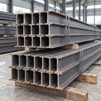 Poutre en I en acier laminé à chaud Q235B Q355B, section en I structurelle, découpe sur mesure pour la construction