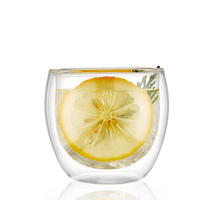Gobelet en verre borosilicate à double paroi transparent LINUO 2023, gobelets en verre incassables