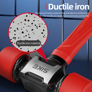 Factory Straight Hair Solid Rubber Hammer 9cm 428g New Product Double-sided Rubber Hammer - Product Image 5