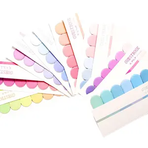 Solid Color Index Tabs Sticker Index Divider Page Markers Memo Pad Pad Adhesive Bookmark Sticky Notes Memo pad for kids office