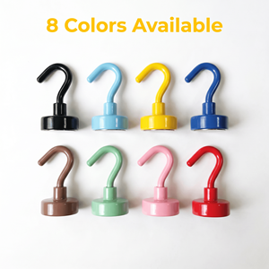 Imán de Neodimio NdFeB, Gancho Magnético Resistente y Colorido D20, Ganchos Magnéticos Fuertes <span class=keywords><strong>para</strong></span> Colgar - Product Image 5