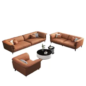 L Kain Kayu Dapat Disesuaikan Warna Sudut Sofa Furnitur Ruang Tamu Nyaman Sederhana