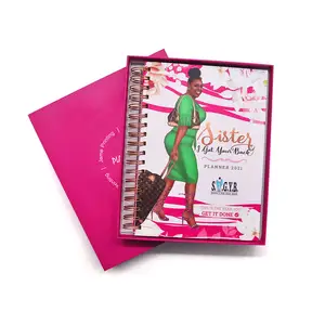 Professionele Leverancier Afdrukken Draadspiraalbinding Notebook A4 A5 Dagboek Aangepaste Omslag Logo Dagelijkse Planner