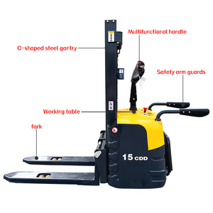 2ton Cina Allelectric Stacker Crane sertifikasi CE gudang manufaktur stulis lift Stacker Crane gratis pengiriman - Product Image 1