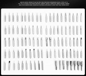 Juego de destornilladores de precisión con Torx Mini <span class=keywords><strong>Gamebit</strong></span> Bits Tri-wing 115 en 1 Herramienta Herramientas Caja de reparación Reparación de hardware - Product Image 6