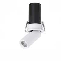 Spot LED COB à double tête monté en surface 360° °   Projecteur LED télescopique rotatif, éclairage orientable anti-éblouissement