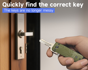 Organisateur de Clés Intelligent en Métal Mince et Tendance avec Localisateur Apple Find My, Nouveau Style, Porte-Clés Portefeuille avec Fermeture Suspendue - Product Image 3