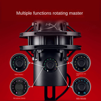 Microfono Professionale HyperX Quadcast2S per E-Sports con Illuminazione RGB, 2 Microfoni USB Cardioide Lavalier per Streaming Live, Plug and Play