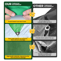 Bâche imperméable robuste 100 % étanche, bâches multi-usages en PE, couverture anti-pluie pour enclos à animaux, poulaillers, Asie, Europe