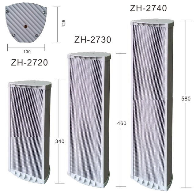 Outdoor Indoor Column Speaker System for Church Whiteboard Public Address & Wireless 100V Active Subwoofer Audio Solution