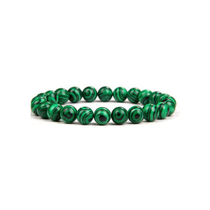 Venta directa del fabricante: pulsera de cuentas de ágata turquesa de piedra natural, pulsera de piedra volcánica esmerilada - varios acabados - Product Image 4