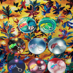 คาราบิเนอร์พิมพ์ลายกิ้งก่า3D ขายดีพวงกุญแจพีวีซีแบบชิ้นเดียวเคลื่อนย้ายได้งานฝีมือพลาสติกน่ารัก - Product Image 3